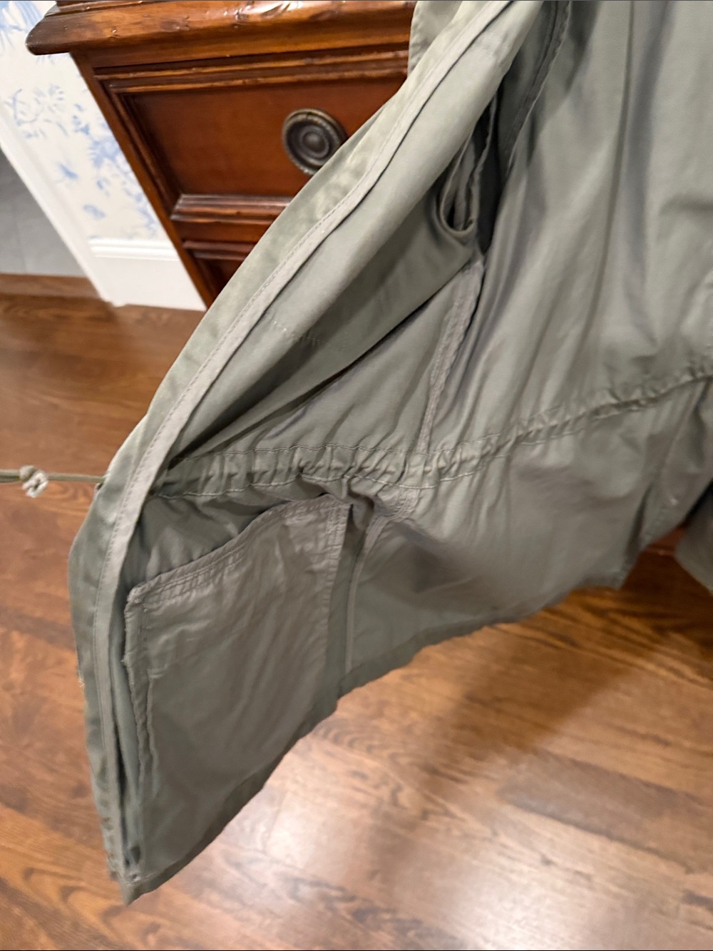 Joie Women’s Olive Green Hooded Field Jacket - Picture 6 of 7